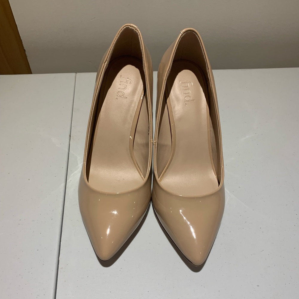 High Heels Chic Patent Leather Stilettos Pointed Toe Slip On Women Shoes